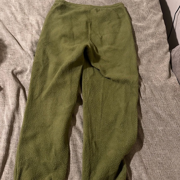 Pacsun green fleece sweatpants - Picture 3 of 5